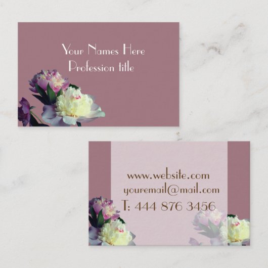 Minimaal professioneel Visitekaartje (Voorkant / Achterkant)