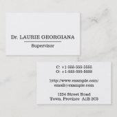 Minimaal professioneel Visitekaartje (Voorkant / Achterkant)