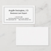 Minimaal, professioneel Visitekaartje voor de open (Voorkant / Achterkant)