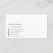 Minimaal professioneel visitekaartje voor folie va (Achterkant)