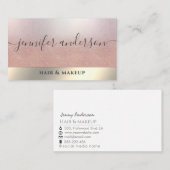 Minimaal professioneel visitekaartje voor folie va (Voorkant / Achterkant)