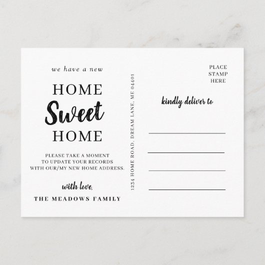 Minimaal racistisch winkelcentrum voor thuisgebrui aankondigingskaart (Achterkant)