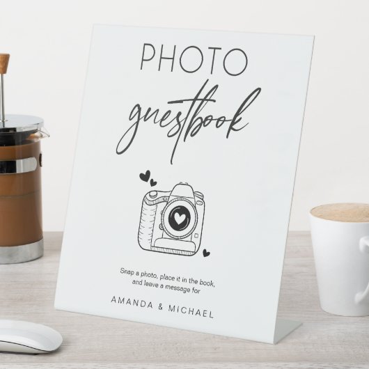 Minimaal reclamebord voor de gastboekcamera (Insitu)