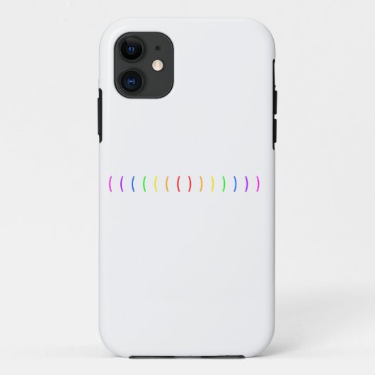 Minimaal regenboogontwerp Case-Mate iPhone case (Achterkant)