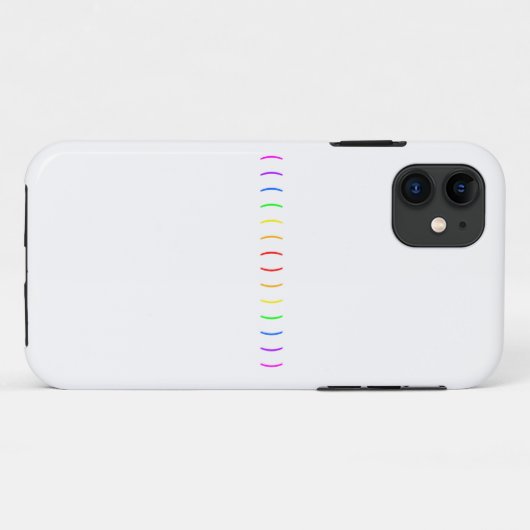 Minimaal regenboogontwerp Case-Mate iPhone case (Achterkant (horizontaal))
