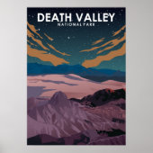 Minimaal reisbureau van het nationaal park Death V Poster (Voorkant)