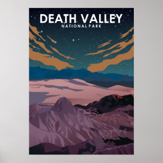 Minimaal reisbureau van het nationaal park Death V Poster