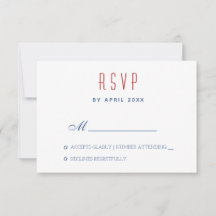 Minimaal retouradres Bruiloft RSVP-Kaart