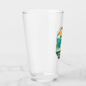 Minimaal retro Emblem in het nationale park van de Glas (Rechts)