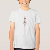 Minimaal Rocket Ship Space Exploration T-shirt (Voorkant)