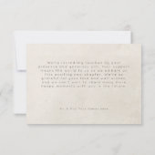 Minimaal roestgroen Eucalyptus krans bruiloft Bedankkaart (Achterkant)