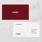 Minimaal rood en wit Visitekaartje (Voorkant / Achterkant)