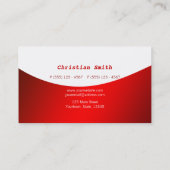 Minimaal rood en wit Visitekaartje (Achterkant)