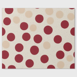 Minimaal rood stippenpatroon cadeaupapier