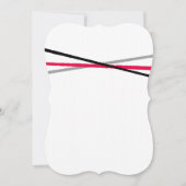 Minimaal rood zwart grijs kaart (Voorkant)