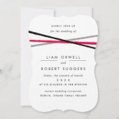 Minimaal rood zwart grijs kaart (Achterkant)