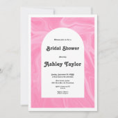 Minimaal roze Abstract kunstzinnig Vrijgezellenfee Kaart (Voorkant)