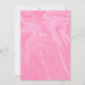 Minimaal roze Abstract kunstzinnig Vrijgezellenfee Kaart (Achterkant)