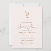 Minimaal roze Boho Vrijgezellenfeest Kaart (Voorkant)