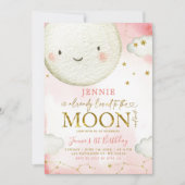 Minimaal roze en goudmakreelthema kaart (Voorkant)