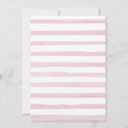 Minimaal roze en goudmakreelthema kaart (Achterkant)