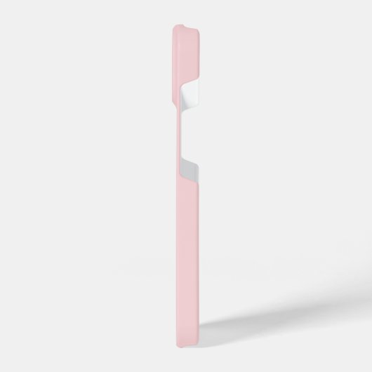 Minimaal roze Initiaal monogram iPhone Hoesje (Linkerkant)