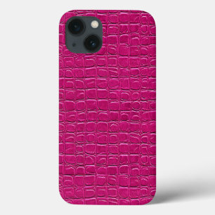 Minimaal roze leereffect esthetisch chic ontwerp Case-Mate iPhone case