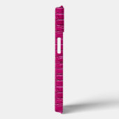 Minimaal roze leereffect esthetisch chic ontwerp Case-Mate iPhone case (Achterkant / Rechts)