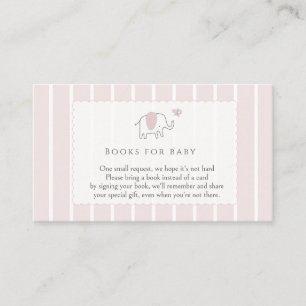 Minimaal Roze Olifant Schetsboeken voor Baby Informatiekaartje