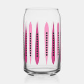 Minimaal roze retro geïnspireerd blikvorm glas (Rechts)