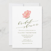 Minimaal roze Waterverf ventilator Vrijgezellenfee Kaart (Voorkant)