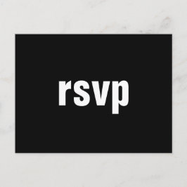 Minimaal "rsvp"-Briefkaart Briefkaart