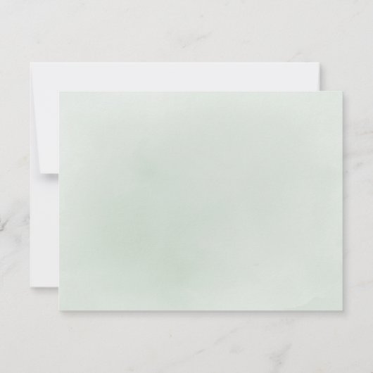 Minimaal rustiek groen logo Business Stationery Notitiekaartje (Achterkant)