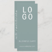 MINIMAAL SAGE GREEN BUSINESS LOGO CADEAUBON (Voorkant / Achterkant)