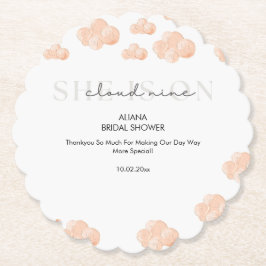 Minimaal schattig Ze staat op cloud 9 Vrijgezellen Kartonnen Onderzetters