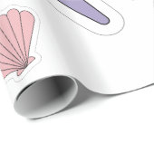 Minimaal Schattige onder Zee illustraties Cadeaupapier (Rol Hoek)