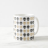 Minimaal Schedelpatroon Koffiemok (Voorkant rechts)