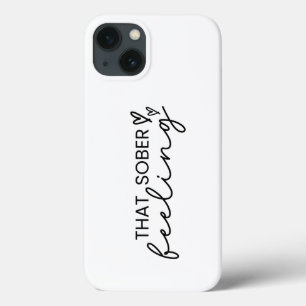 Minimaal schrift dat nuchter gevoel, nuchterheid Case-Mate iPhone case
