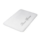 Minimaal script 3d monogram badmat (Gekanteld)