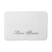 Minimaal script 3d monogram badmat (Voorkant)