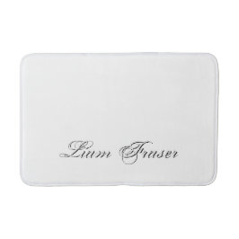 Minimaal script 3d monogram badmat