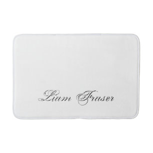 Minimaal script 3d monogram badmat