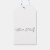 Minimaal script 3d monogram cadeaulabel (Achterkant)