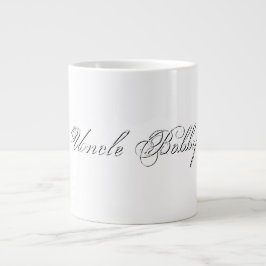 Minimaal script 3d monogram grote koffiekop