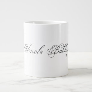 Minimaal script 3d monogram grote koffiekop