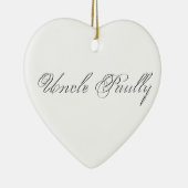 Minimaal script 3d monogram keramisch ornament (Rechts)