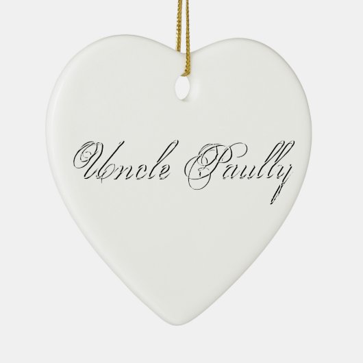 Minimaal script 3d monogram keramisch ornament (Rechts)