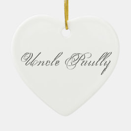 Minimaal script 3d monogram keramisch ornament