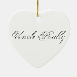Minimaal script 3d monogram keramisch ornament