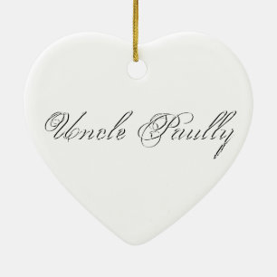 Minimaal script 3d monogram keramisch ornament